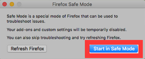 以安全模式啟動Firefox