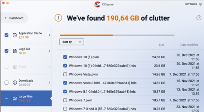 CCleaner Clean Clutter 功能介紹