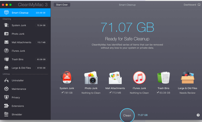 最佳Mac Cleaner CleanMyMac 3