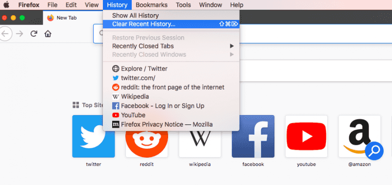 從 Firefox 刪除 Mac 上的下載