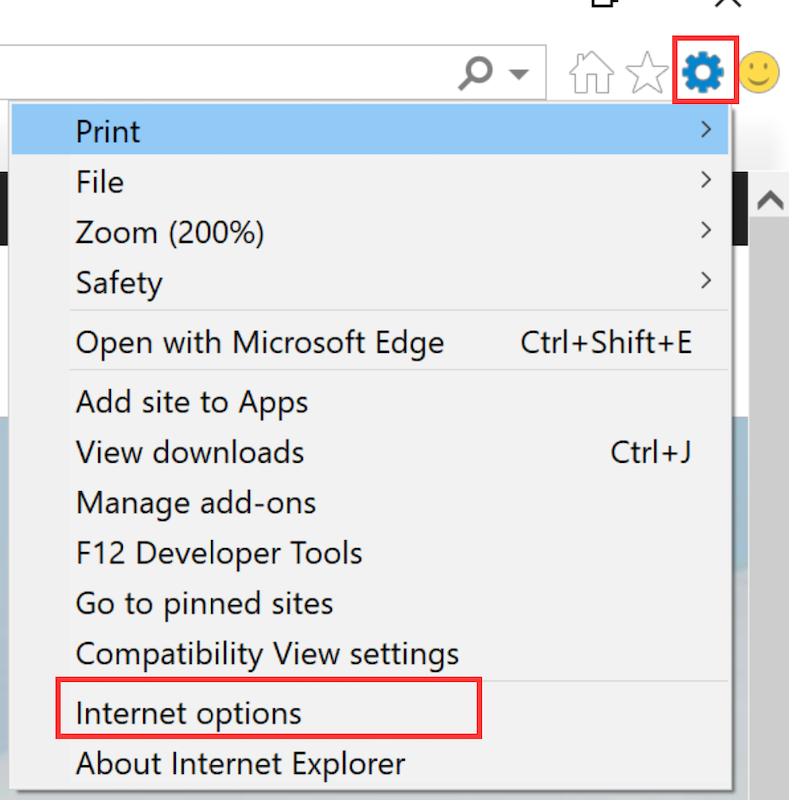 在 Internet Explorer 中清除 McAfee 快取