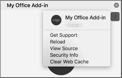 使用個性選單清除 Mac 上的 Office 快取