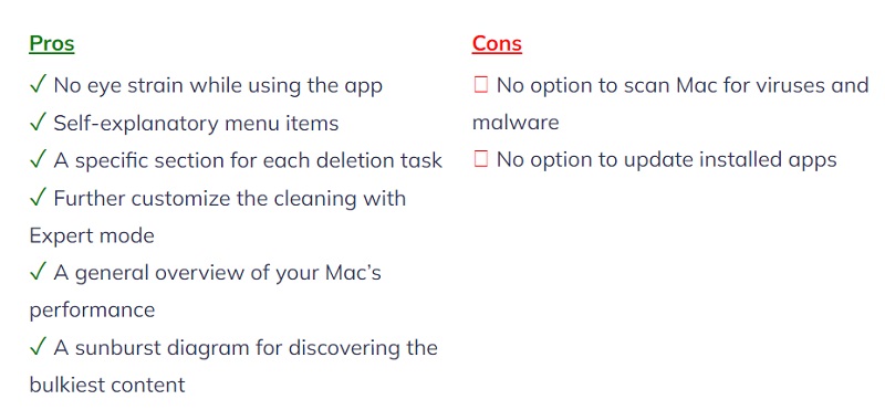 MacCleaner Pro 的優缺點