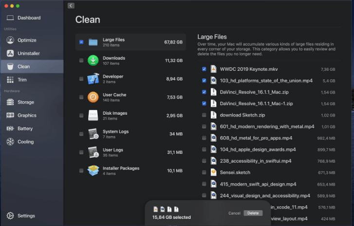 最佳Mac Cleaner Sensei