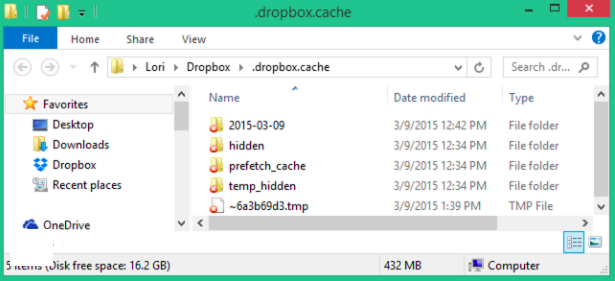 在 Windows 上清除 Dropbox 快取