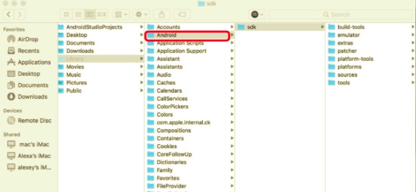 手動從 Mac 卸載 Android Studio
