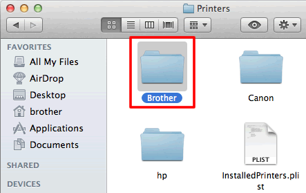 從 Mac 手動刪除 Brother 打印機驅動程序