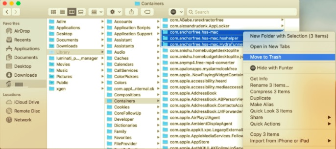 在 Mac 上手動卸載 Hotspot Shield