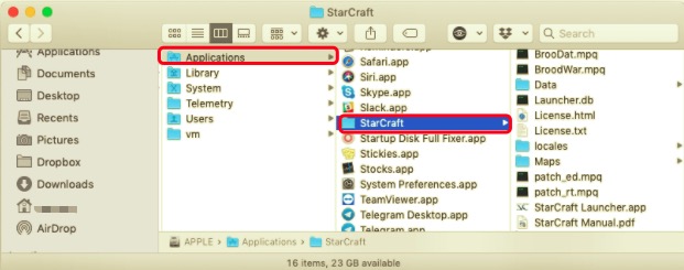 手動從 Mac 中刪除帶有殘留文件的星際爭霸