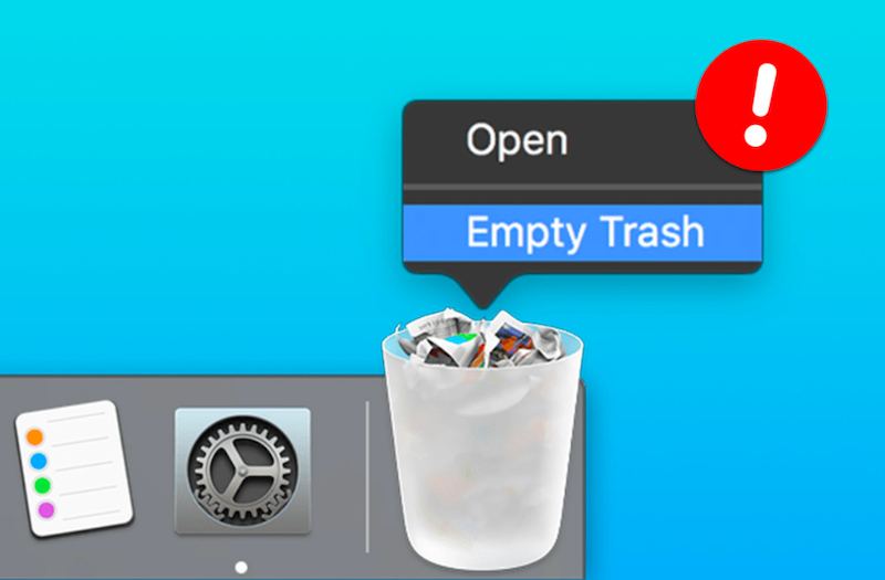 清空垃圾箱以永久卸載 NeoOffice 並刪除其殘留物