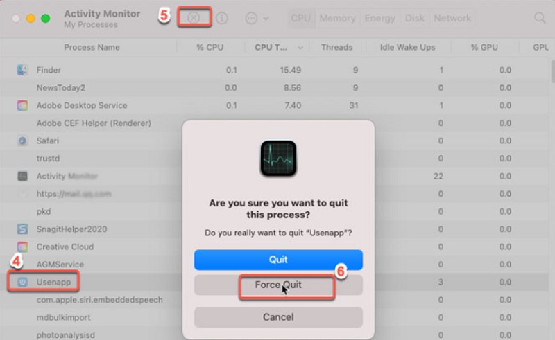 在 Mac 上手動卸載 Usenapp 的步驟
