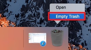 通過清空垃圾箱在 Mac 上卸載 Handbrake