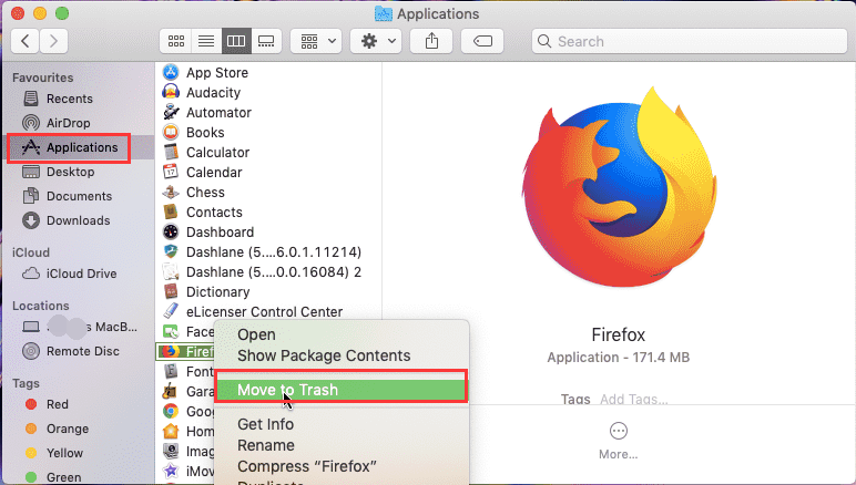 如何在Mac上手動卸載Firefox