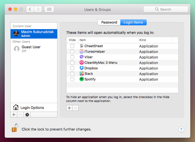 在Mac上手動更改啟動程序