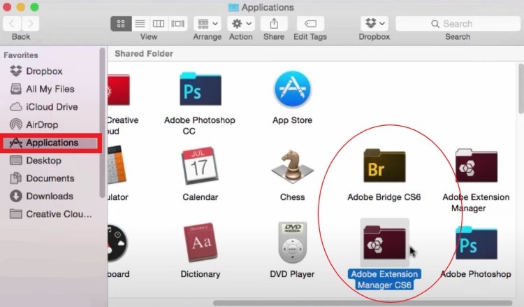 在 Mac 上手動卸載 Adob​​e CS6