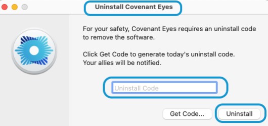 在 Mac 上手動卸載 Covenant Eyes