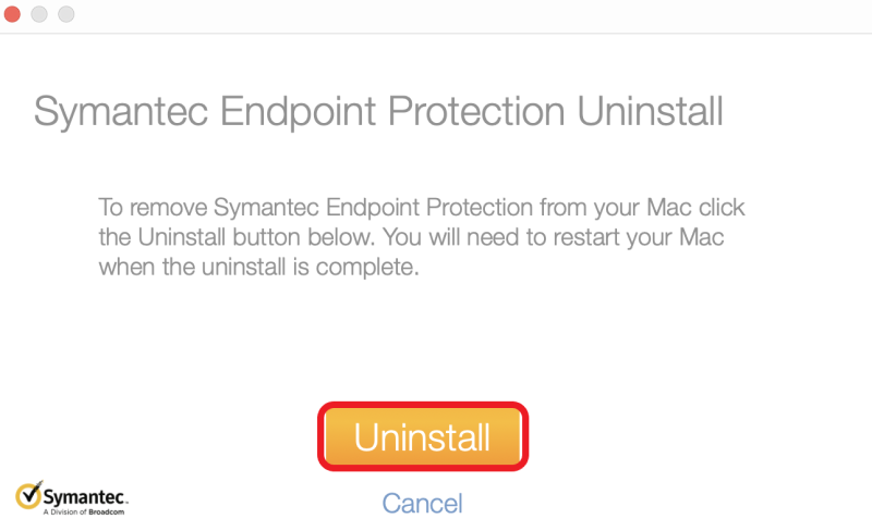 在 Mac 上手動卸載 Symantec