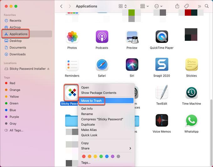 刪除無殘留的Sticky Password
