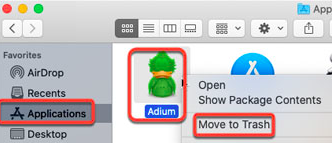 在 Mac 上卸載 Adium 的步驟