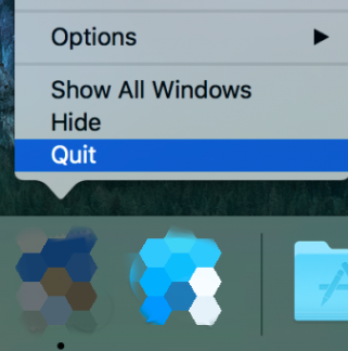 退出以從 Mac 卸載 Mactracker