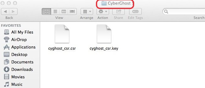 刪除與 Cyber​​ghost VPN 相關的文件