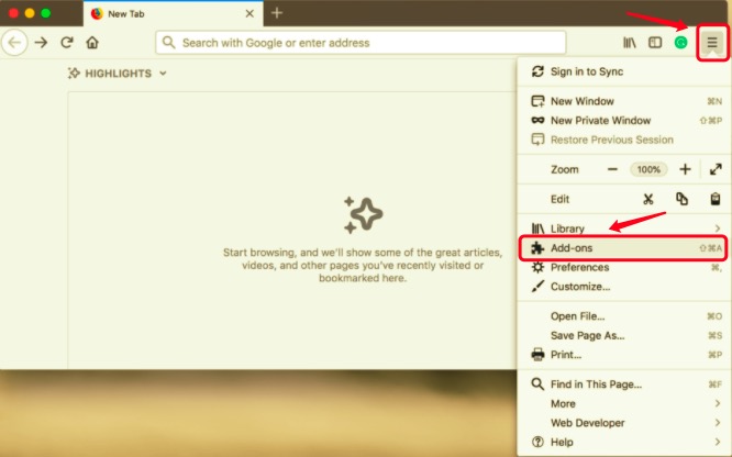 從 Mac 上的 Firefox 移除 Grammarly