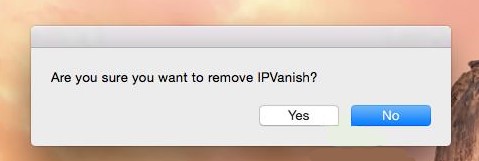 在 Mac 上手動卸載 IPVanish