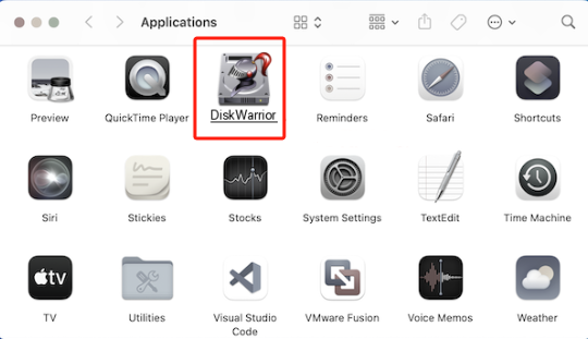 在 Mac 上手動卸載 DiskWarrior