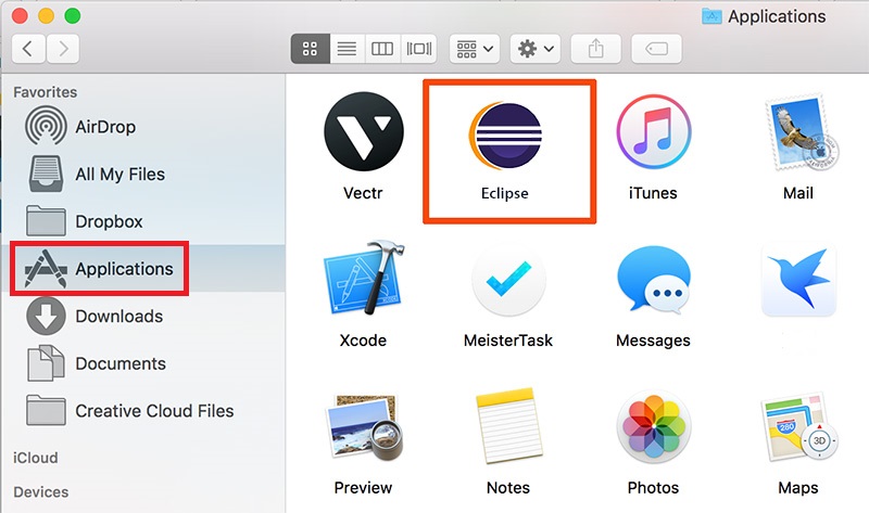 從Mac刪除Eclipse