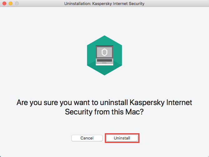 在Mac上卸載Kaspersky