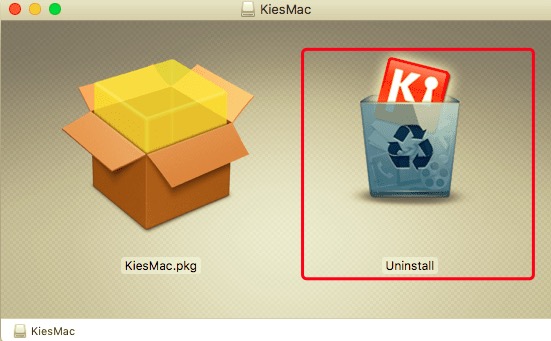 使用內置卸載程序在 Mac 上卸載 Kies