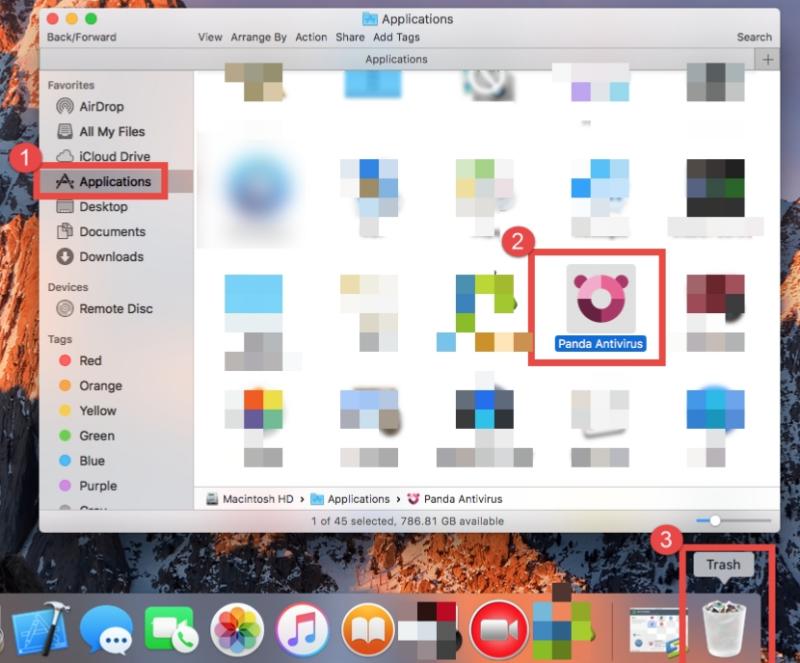 手動從 Mac 移除 Panda Antivirus