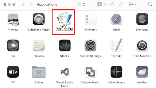 從 Mac 手動卸載 PlistEdit Pro