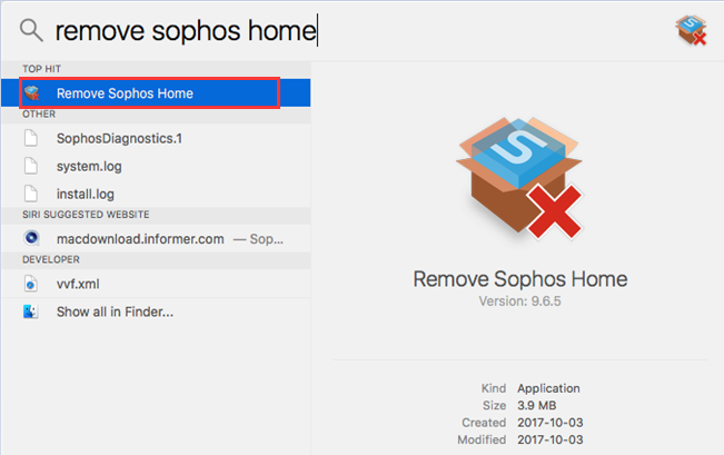 從Mac移除Sophos