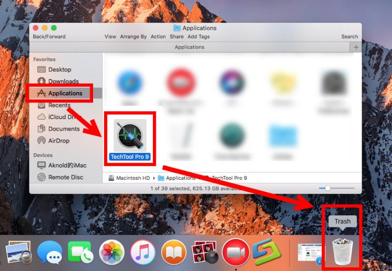 在 Mac 上手動卸載 TechTool Pro