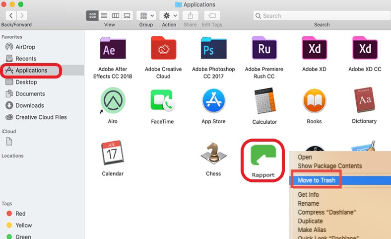 從 Mac 手動刪除 Trusteer Rapport