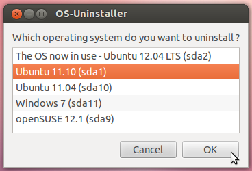 使用OS-Uninstaller卸載Ubuntu