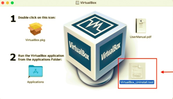 使用移除工具從 Mac 卸載 VirtualBox