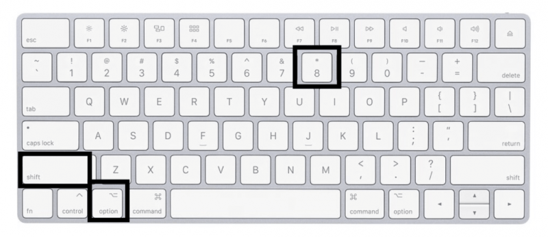 在 Mac 鍵盤上製作度數符號