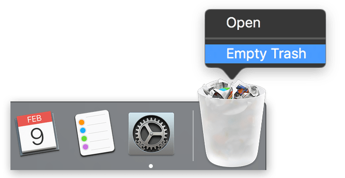Mac強制清空垃圾箱以避免“項目正在使用中，無法完成操作”問題