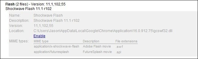 修復Shockwave Chrome崩潰禁用