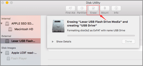 在Mac上將USB驅動器格式化為FAT32