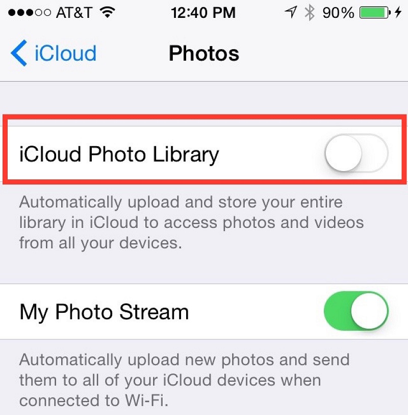 iCloud的照片庫