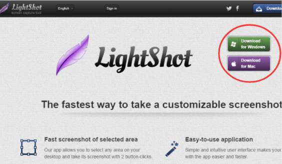 Mac Lightshot的截圖工具
