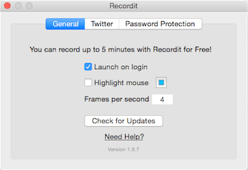 Mac Recordit的截圖工具