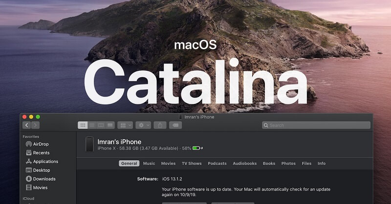 將您的iPhone與MacOS Catalina同步