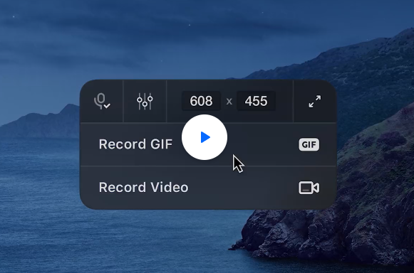使用 CleanShot X 在 Mac 上錄製 GIF