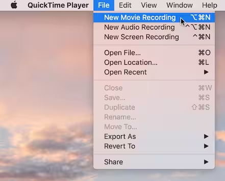 在 Mac QuickTime 上使用網路攝影機錄製視頻