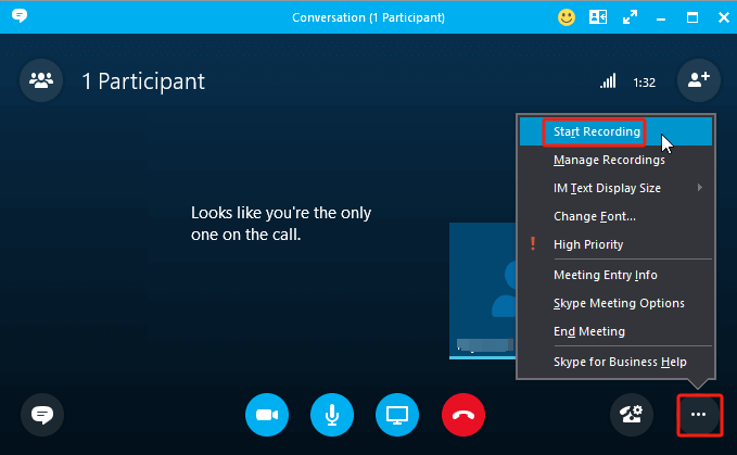 在 Skype 上錄製通話