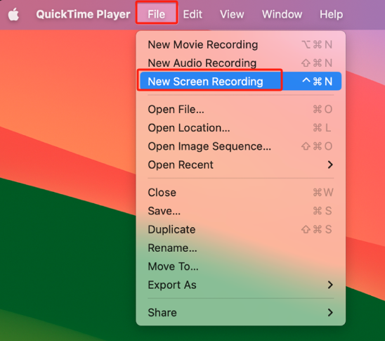 使用 QuickTime 在 Mac 上錄製帶有音訊的螢幕